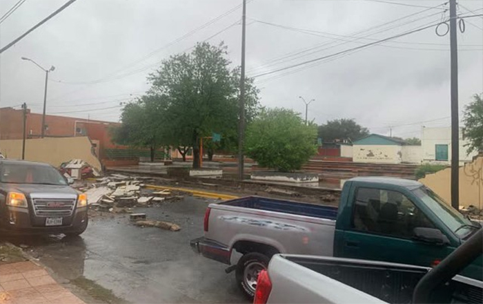 Se cae barda de la Secundaria Escandón 1 ESCANDON 2