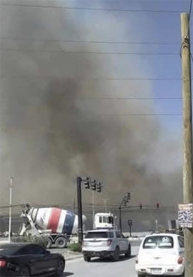 Quema de pastizal se sale de control en Reynosa; hay cierre parcial de viaducto 1 INCENDIO 2 4