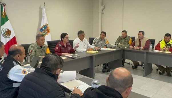 Arriba el gobernador Américo Villarreal a Reynosa 1 JUNTA