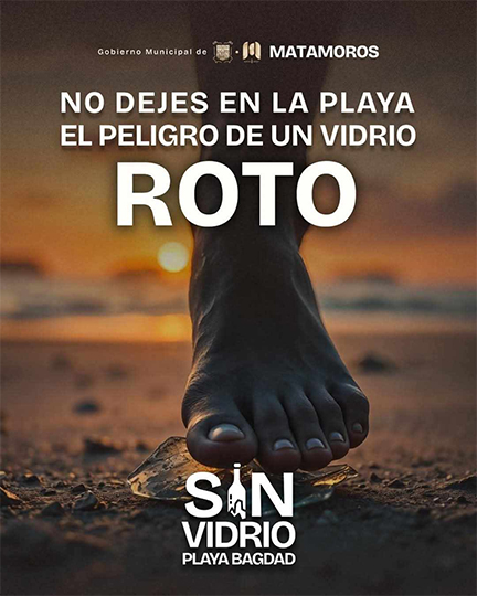 Exhortan a no dejar vidrios en playa Bagdad 1 PLAYA