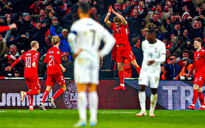 Cristiano Ronaldo 'desaparece' en derrota frente a Dinamarca 1 PORTUGAL