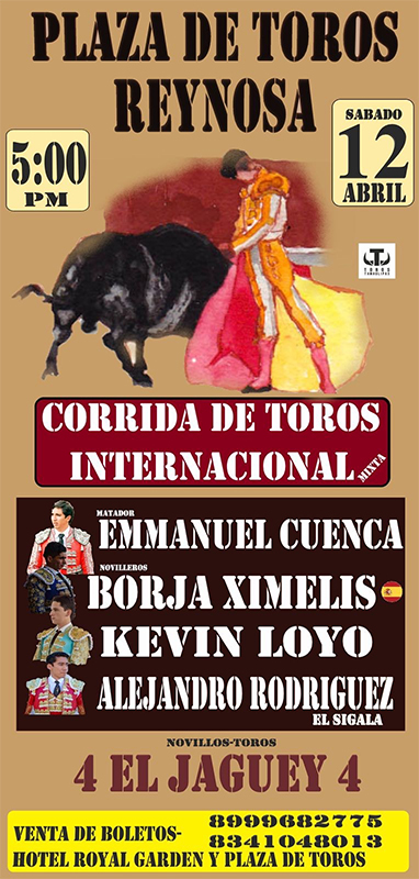 Regresa la actividad taurina a Reynosa 1 POSTER 3