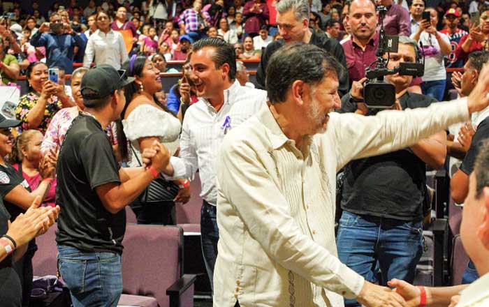 Fernández Noroña y Manuel Guerra Cavazos reafirman la fuerza de la 4T en García 1 afgd
