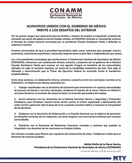 Adrián de la Garza refrenda compromiso de ciudades con Gobierno de la República 1 carta