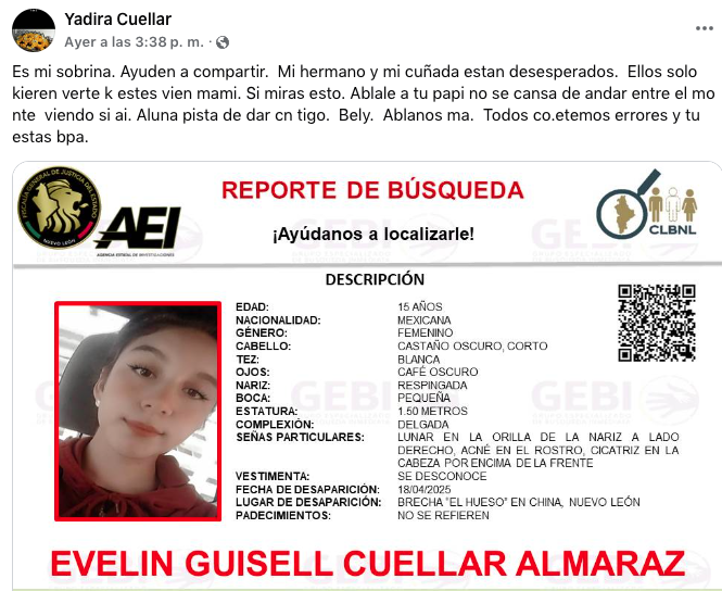 Desaparece joven en China Nuevo León 1 490987410 1403734240624529 8594889368115952021 n