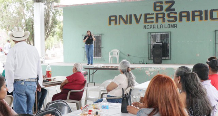 Asiste Vero Aguirre al 63° Aniversario del Ejido La Loma 1 494575148 608714372225388 7348755815930381673 n