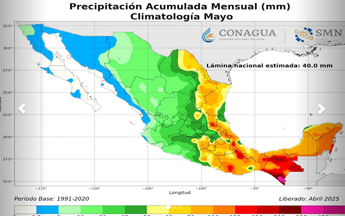 Mayo luce alentador con lluvias 1 MAPA 1