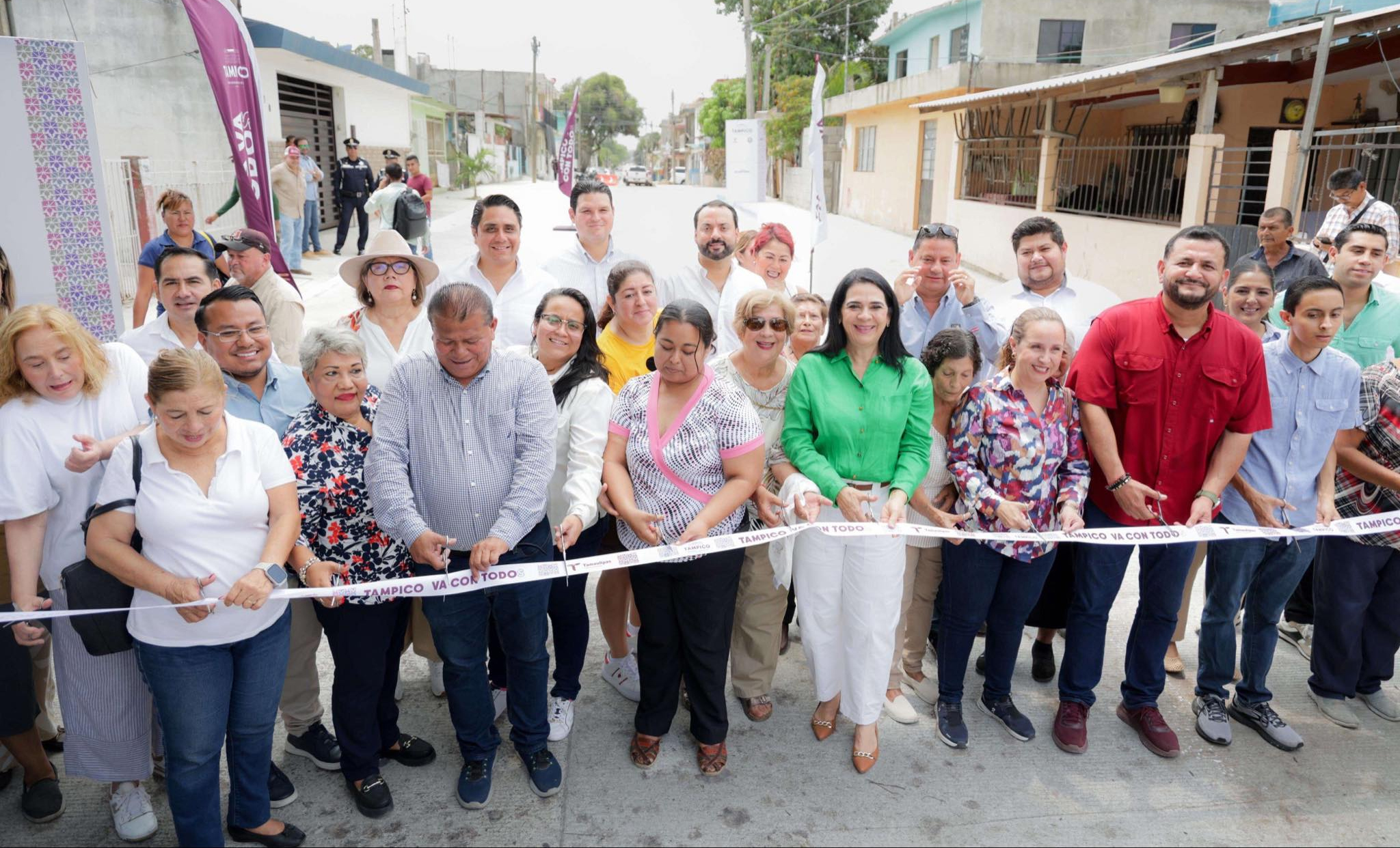 Mónica Villarreal inaugura pavimentación en colonia Magdaleno Aguilar 1 TAMPICO 2 1