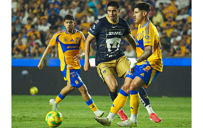 Tigres vence 2-1 a Pumas con doblete de ‘Gorri’ 5 TIGRES 3 1