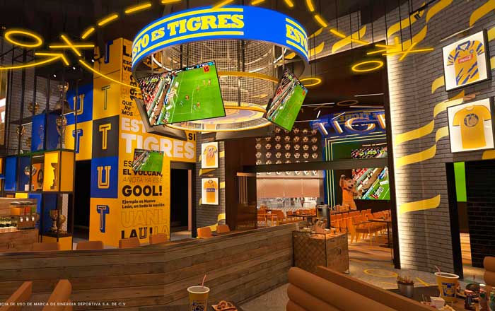 Anuncian 'Territorio Tigres', restaurante temático del club 2 tis