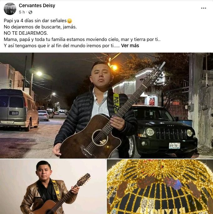 Claman familiares por indicios para localizar a músicos desaparecidos 1 494825004 1356576502229489 9034749997009282141 n