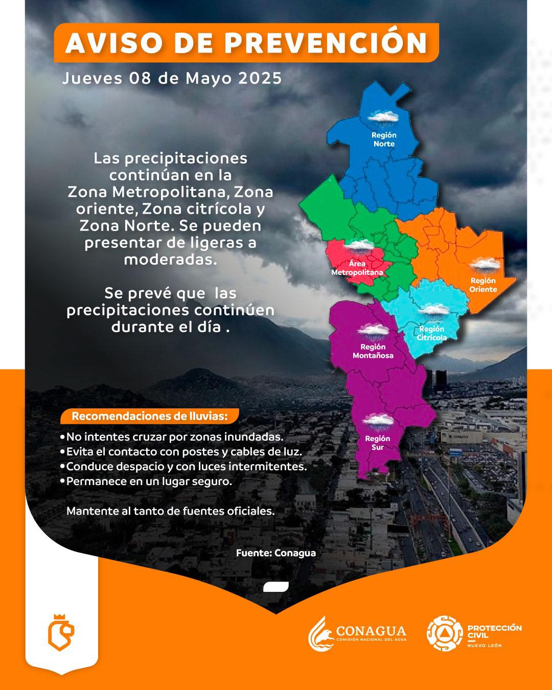 Pronostican descargas eléctricas y granizo para Monterrey 1 494858380 714602110909707 2493146261404017475 n
