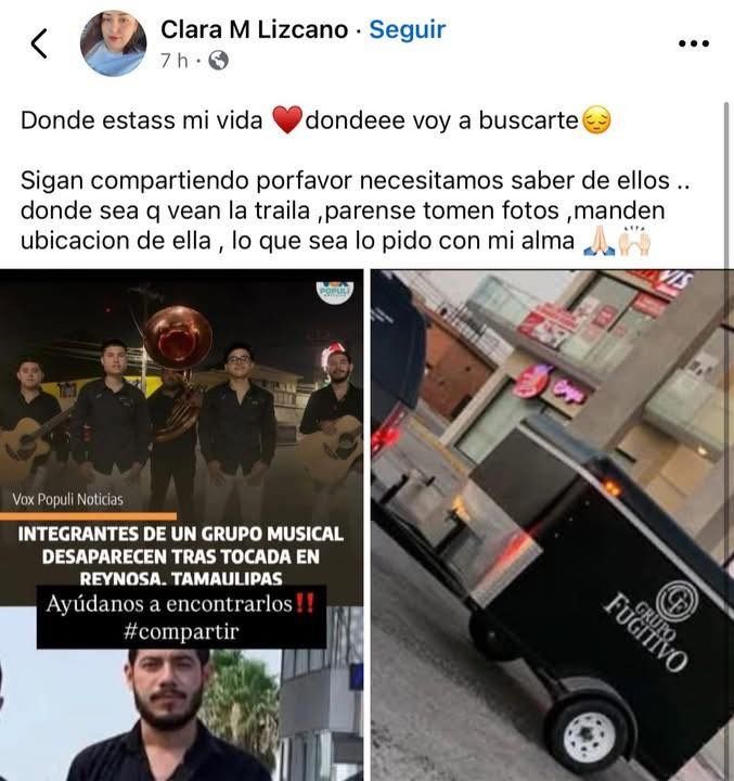 Claman familiares por indicios para localizar a músicos desaparecidos 5 495268171 1661827784465506 8060990057489421291 n