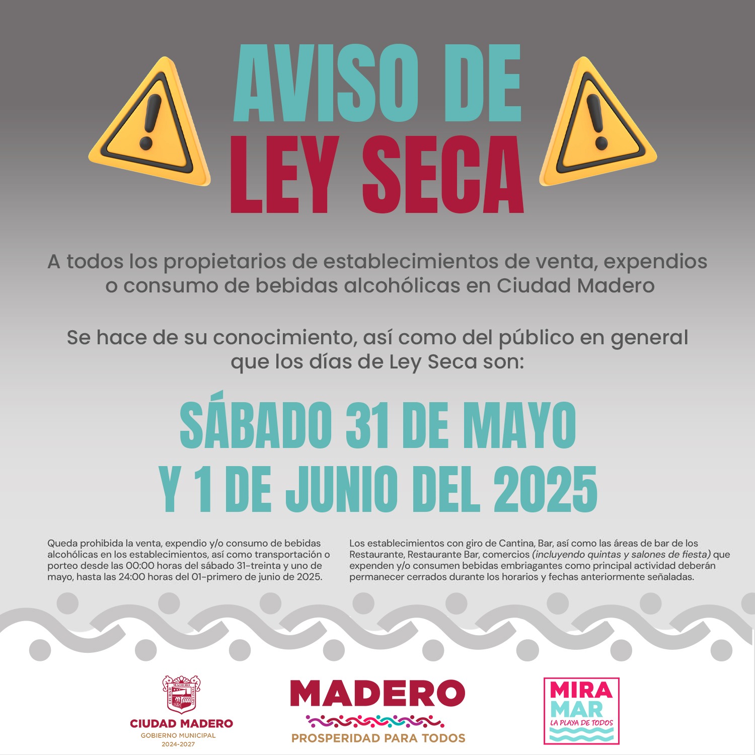 En Ciudad Madero habrá ley seca por elección judicial 1 9f40c7ca e12b 420b ad42 4390db60cc4f 1