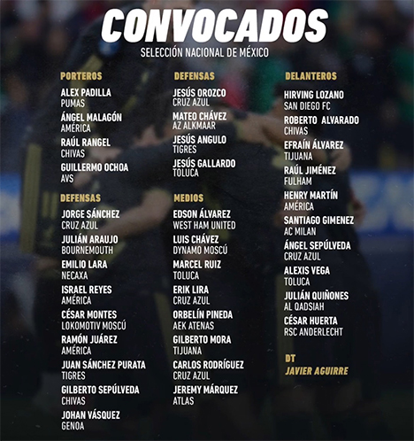 Hay dos Tigres convocados en la lista de la Copa de Oro 1 LISTA