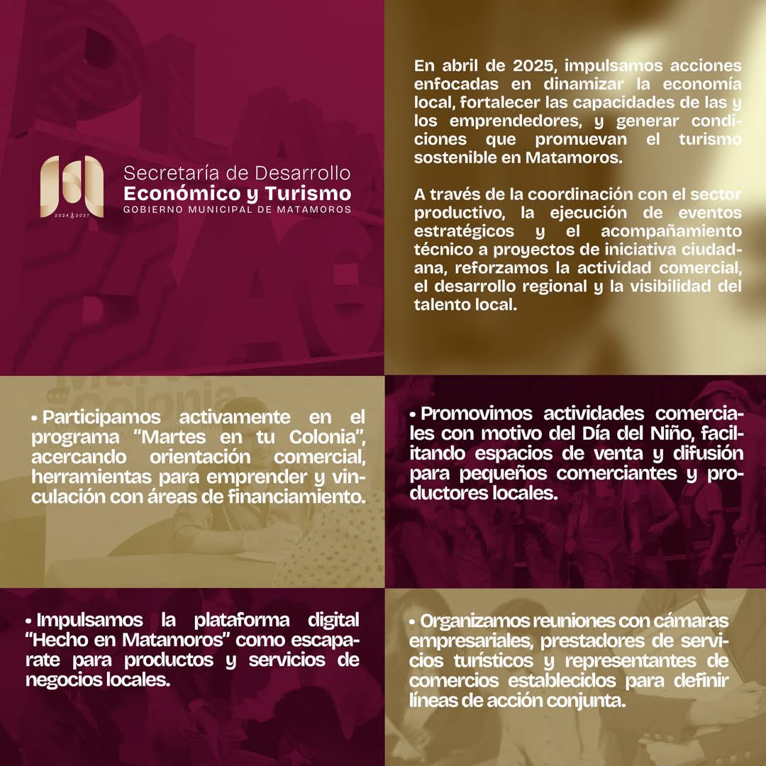 En Matamoros impulsan el desarrollo económico y turismo sostenible 1 MATAM