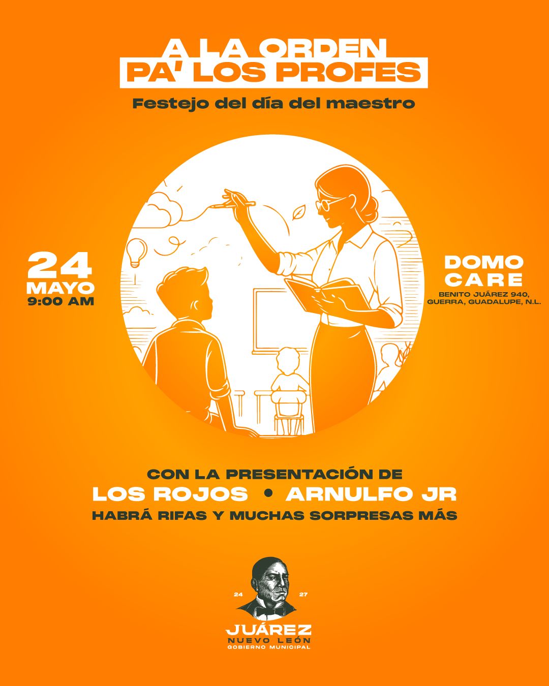 Prepara Félix Arratia magno festejo para docentes de Juárez 1 WhatsApp Image 2025 05 18 at 4.22.36 PM