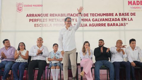 Pone en marcha Erasmo González rehabilitación de techumbre escolar 2 WhatsApp Image 2025 05 21 at 8.15.20 PM