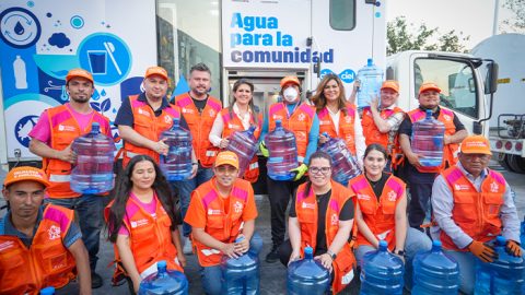 Llevan Estado, ARCA Continental y Heineken agua para todas las personas 4 agua 3