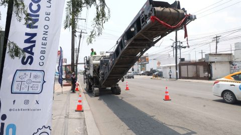 Inicia San Nicolás rehabilitación de más de 3 kilómetros de Av. Santo Domingo 2 sannico3