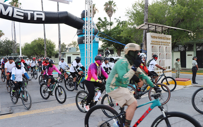 Apoya Gobierno de Reynosa en Rodada Ciclista Sedena 2025 1 CICLISTAS 2