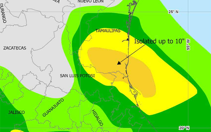 Se forma la depresión tropical 2; viene para Tamaulipas 1 DEPRESION 2