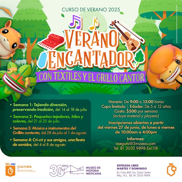 Tendrá 3 Museos un ‘Verano encantador con textiles y el Grillo cantor’ 1 WhatsApp Image 2025 06 20 at 12.05.46 PM e1750452136641