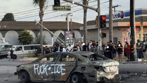 Siguen protestan en Los Ángeles contra redadas migratorias 1 protestas2