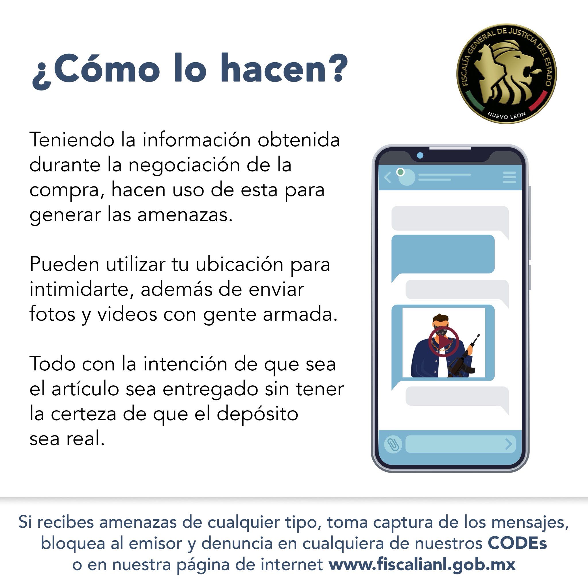 Alerta Fiscalía por nueva modalidad de extorsión 2 503425815 1441889937232079 352437621251971162 n
