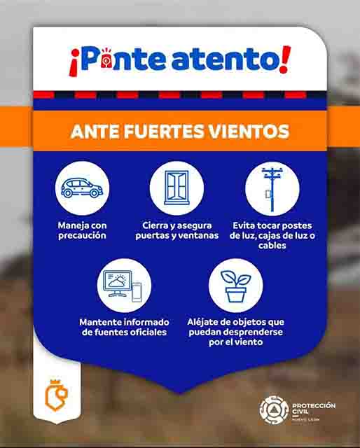 Pronostican lluvias y fuertes ráfagas de viento en Nuevo León 2 ANUNCIO 1