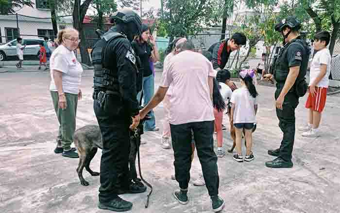 Convive manada K9 con niños en campamento de Monterrey 1 CAMPAMENTO 2