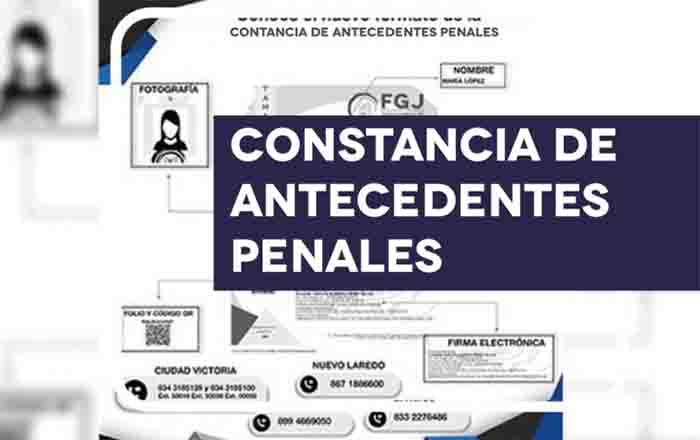 Entrega Fiscalía casi 40 mil constancias de antecedentes penales 1 CONSTANCIA