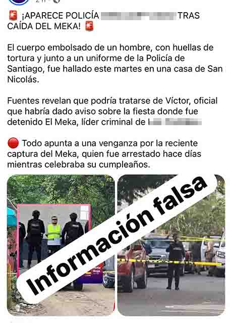 Localizan cuerpo en Santiago, NL; desmienten que sea policía 1 CUERPO 2
