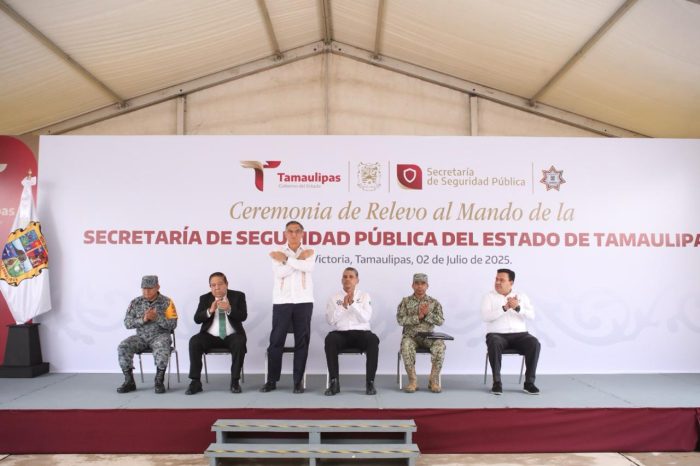 Gobernador Américo Villarreal toma protesta al nuevo secretario de Seguridad Pública de Tamaulipas 1 WhatsApp Image 2025 07 02 at 3.03.24 PM 1 e1751490505310