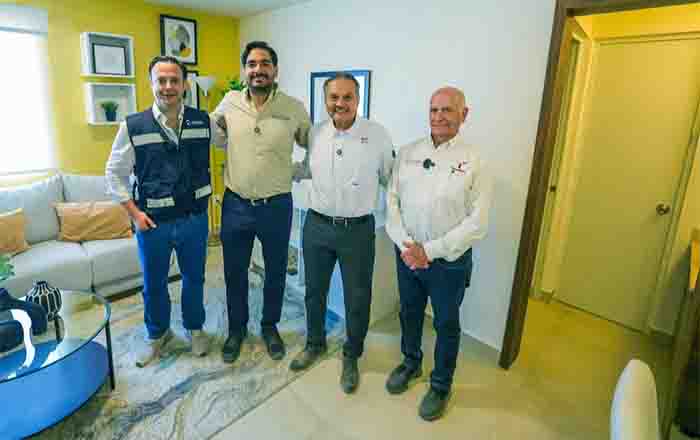 Supervisan vivienda social alcalde de Reynosa y directores de Infonavit e ITAVU 1 ALCALDE 2