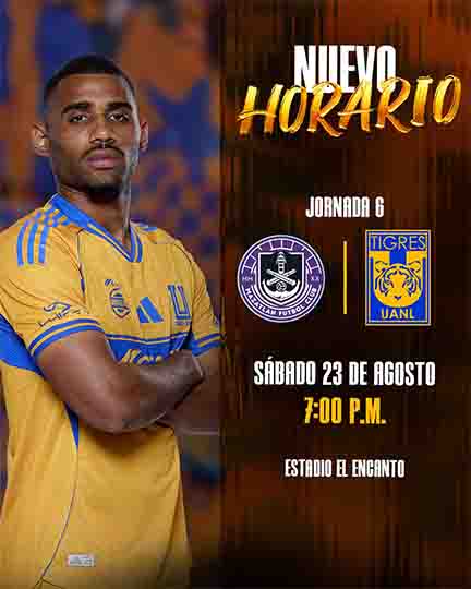 Cambian de fecha juego Tigres vs Mazatlán 1 AVISO