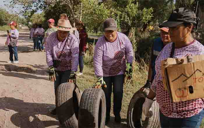 Gobierno de Matamoros refuerza acciones de limpieza en tres colonias 1 LLANTAS