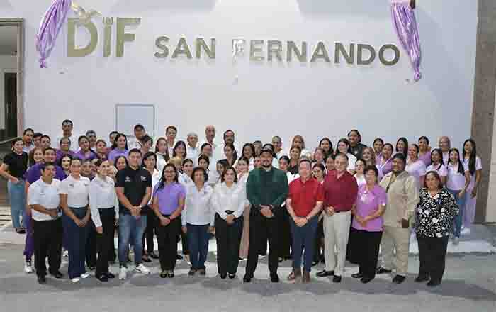 Devela alcaldesa Verónica Aguirre letras del DIF San Fernando y recorre instalaciones 1 SAN FER