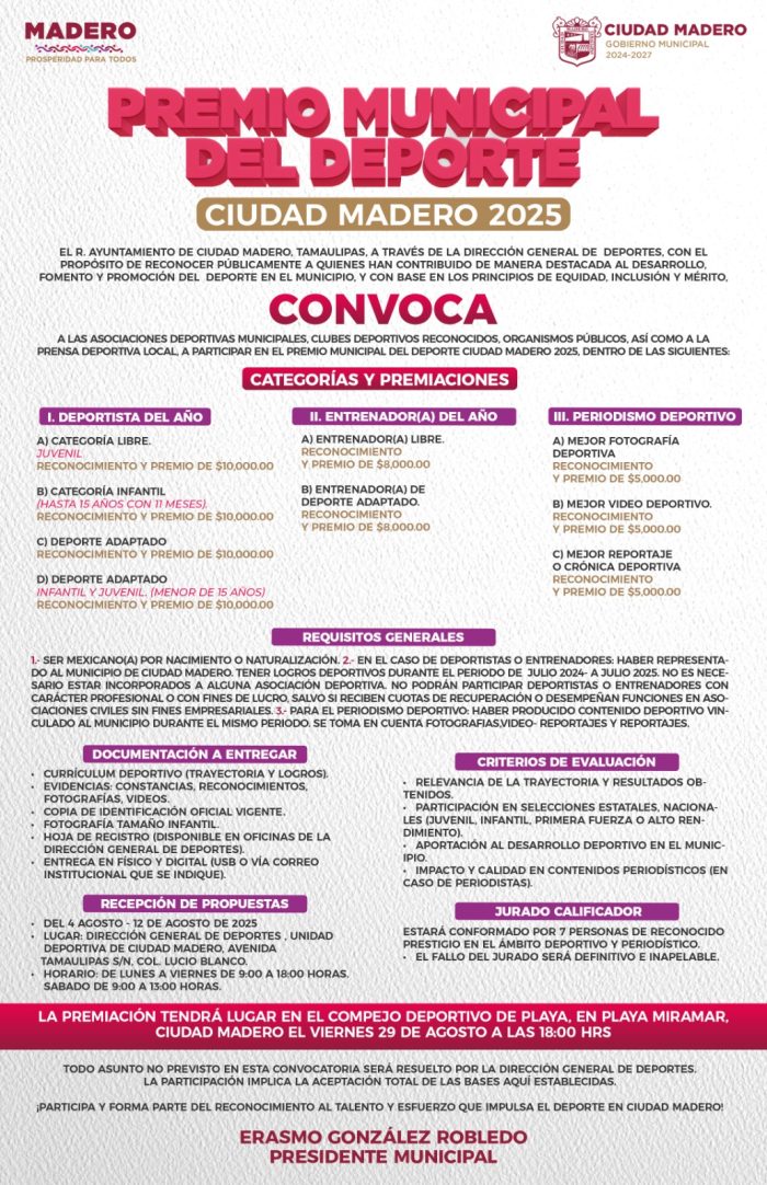 Gobierno Municipal lanza convocatoria al Premio Municipal del Deporte 1 WhatsApp Image 2025 08 04 at 2.07.42 PM e1754340560386