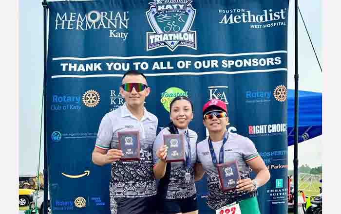 Logra JRM México bicampeonato en triathlon de Katy, Texas 1 triatlon