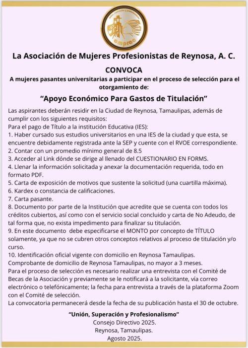 Invita AMPRAC a participar en convocatoria de becas de titulación 1 530912637 2169226650212109 1639685914716809799 n e1756935943334