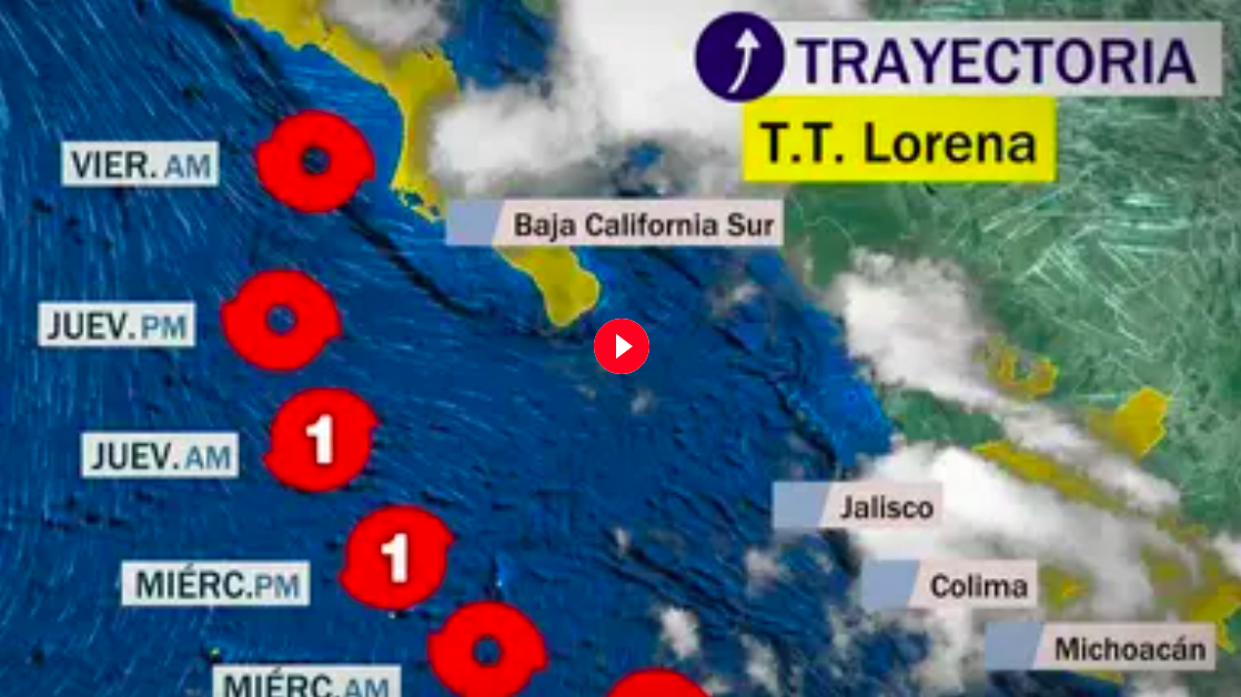 ¿Tormenta tropical 'Lorena' impactará como huracán? 1 Captura de pantalla 2025 09 02 a las 12.01.37 p. m