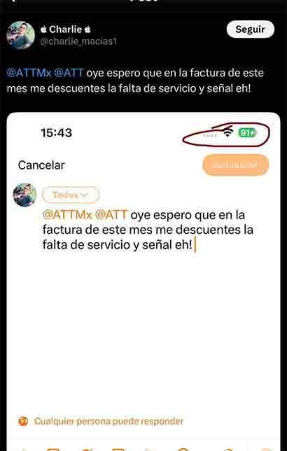 Caída de red de AT&T en México genera molestia con usuarios 1 POST