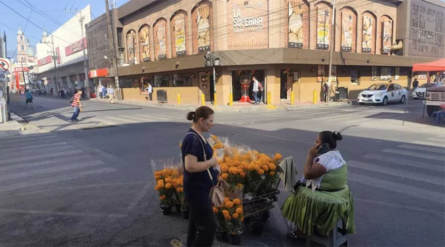 Flor de cempasúchil y mano de león 'invade' el Centro de Monterrey 3 ce 2