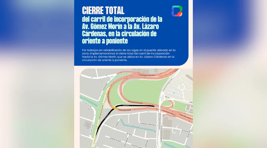 Anuncian cierre vial en San Pedro