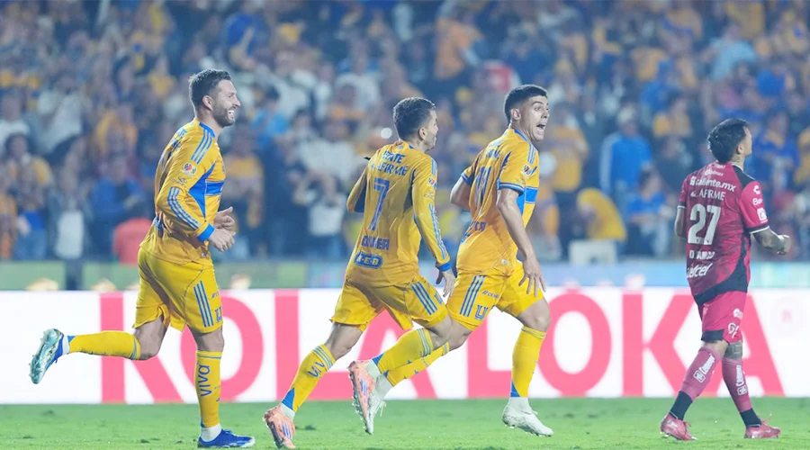 Tigres remonta, aplasta 5-0 y se mete a semis 1 BRUNETTA