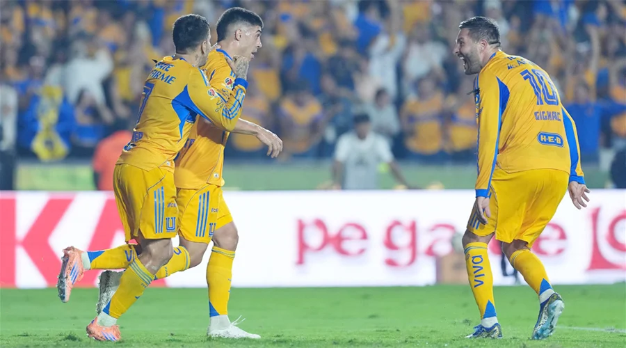 Tigres remonta, aplasta 5-0 y se mete a semis 2 GIGNAC 2