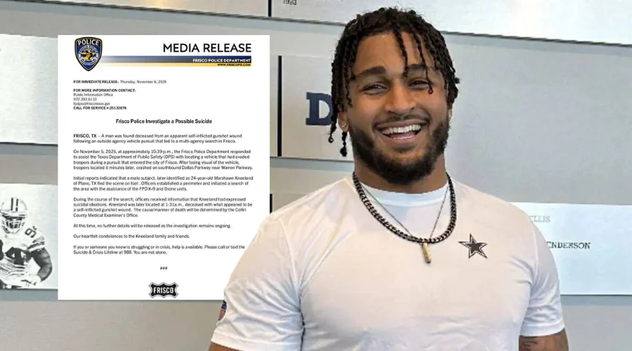 Marshawn Kneeland se quitó la vida Policía de Texas