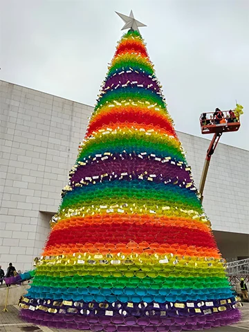 Listo el encendido del pino navideño en el Museo de Historia Mexicana 1 PINO 2