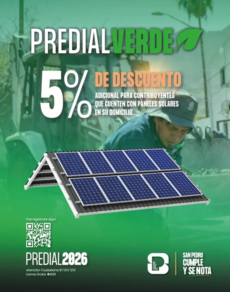 Inicia San Pedro prerregistro para descuento del Predial Verde 1 41d75be4 5631 43cb afac 1183f311e833